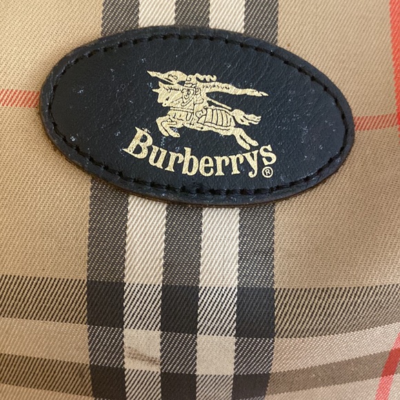 VINTAGE AUTHENTIC BURBERRY TOP HANDLE BAG - Picture 2 of 16